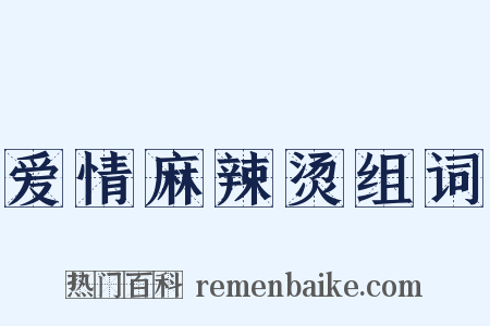 爱情麻辣烫组词是什么意思的图片